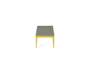 Sleek Concrete Coffee Table Lemon Yellow