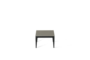 Sleek Concrete Cube Side Table Matte Black