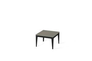 Sleek Concrete Cube Side Table Matte Black