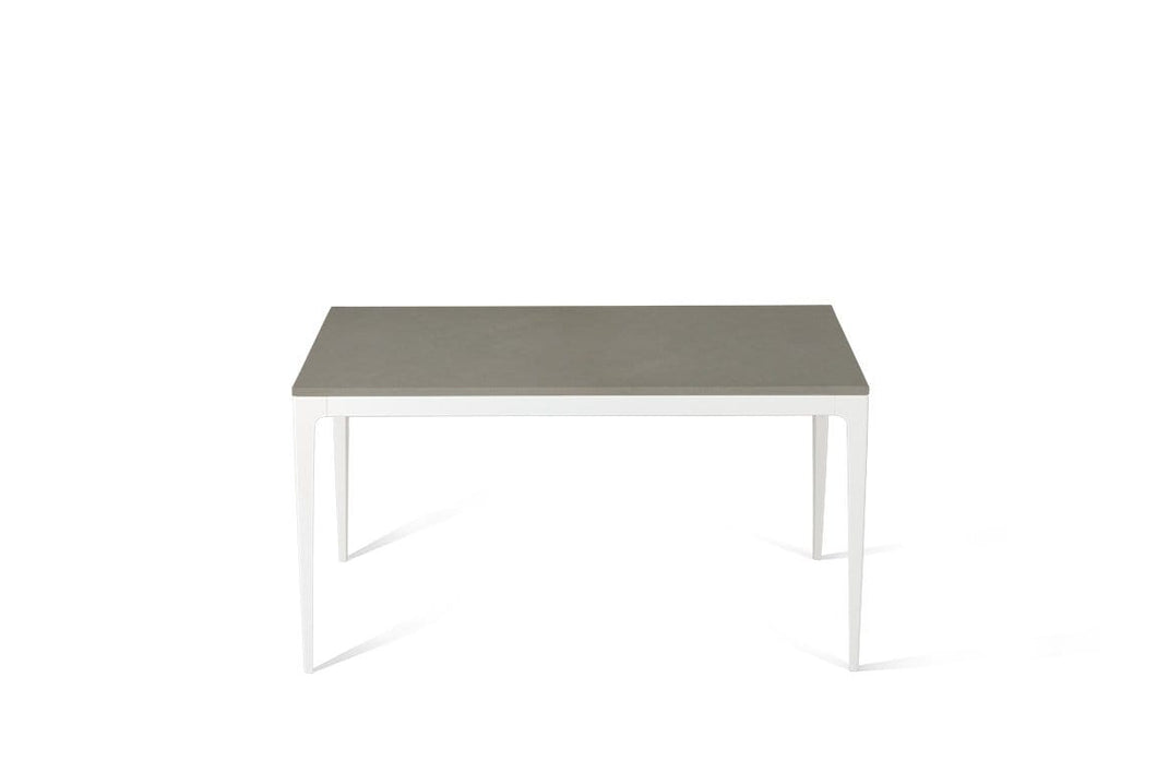 Sleek Concrete Standard Dining Table Oyster