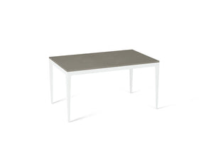 Sleek Concrete Standard Dining Table Pearl White