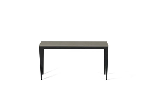 Sleek Concrete Slim Console Table Matte Black