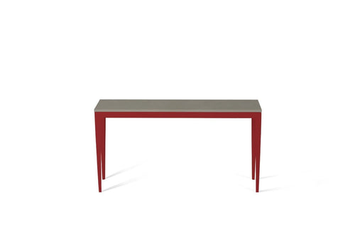 Sleek Concrete Slim Console Table Flame Red