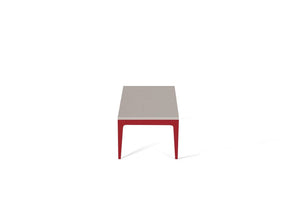 Raw Concrete Coffee Table Flame Red