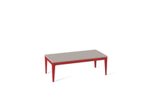 Load image into Gallery viewer, Raw Concrete Coffee Table Flame Red