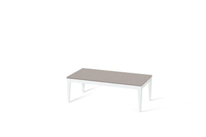Raw Concrete Coffee Table Pearl White