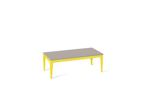Raw Concrete Coffee Table Lemon Yellow