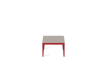 Load image into Gallery viewer, Raw Concrete Cube Side Table Flame Red