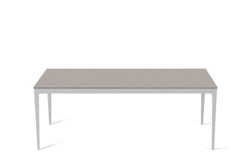 Raw Concrete Long Dining Table Oyster