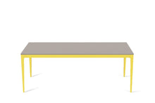 Load image into Gallery viewer, Raw Concrete Long Dining Table Lemon Yellow