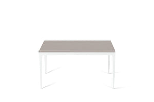 Raw Concrete Standard Dining Table Pearl White