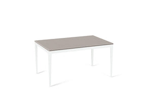 Raw Concrete Standard Dining Table Pearl White
