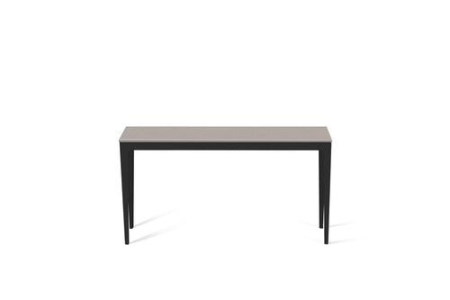 Raw Concrete Slim Console Table Matte Black