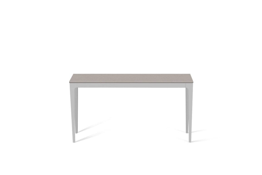 Raw Concrete Slim Console Table Oyster