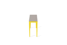Load image into Gallery viewer, Raw Concrete Slim Console Table Lemon Yellow