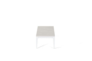 Cloudburst Concrete Coffee Table Pearl White