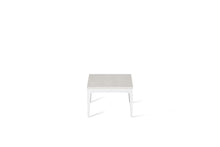 Load image into Gallery viewer, Cloudburst Concrete Cube Side Table Pearl White