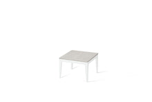 Load image into Gallery viewer, Cloudburst Concrete Cube Side Table Pearl White