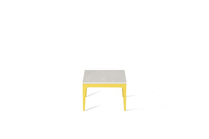 Cloudburst Concrete Cube Side Table Lemon Yellow