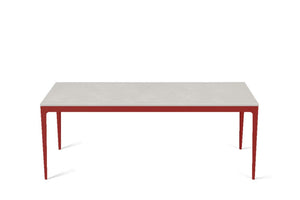 Cloudburst Concrete Long Dining Table Flame Red