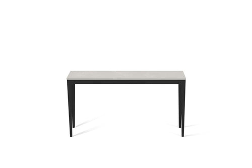 Cloudburst Concrete Slim Console Table Matte Black