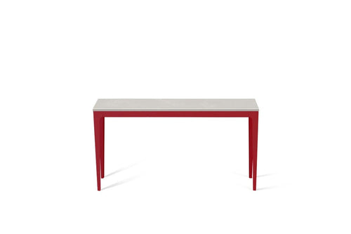 Cloudburst Concrete Slim Console Table Flame Red