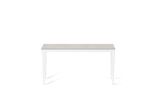 Load image into Gallery viewer, Cloudburst Concrete Slim Console Table Pearl White