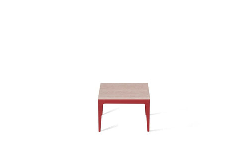 Topus Concrete Cube Side Table Flame Red