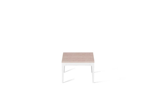 Topus Concrete Cube Side Table Pearl White