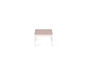 Topus Concrete Cube Side Table Pearl White