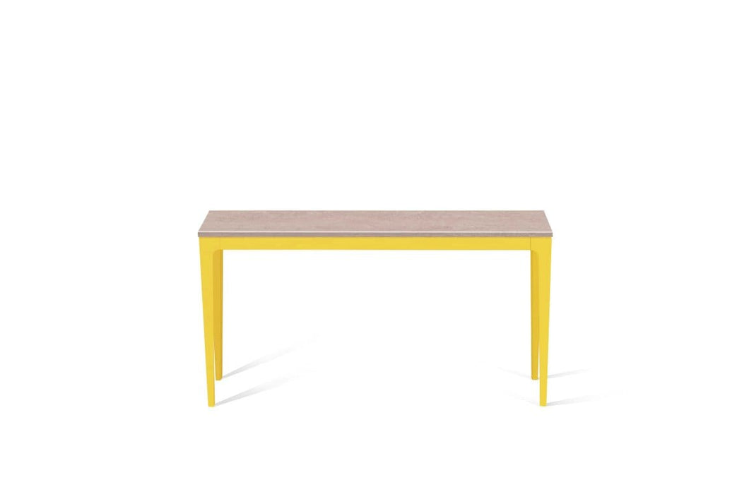 Topus Concrete Slim Console Table Lemon Yellow