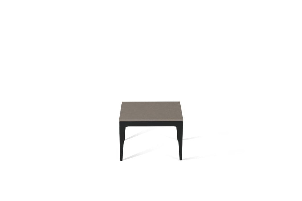 Oyster Cube Side Table Matte Black