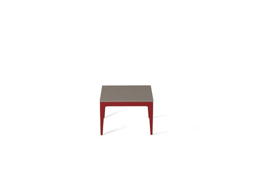 Oyster Cube Side Table Flame Red
