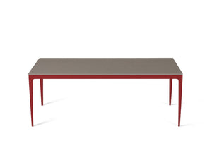 Oyster Long Dining Table Flame Red