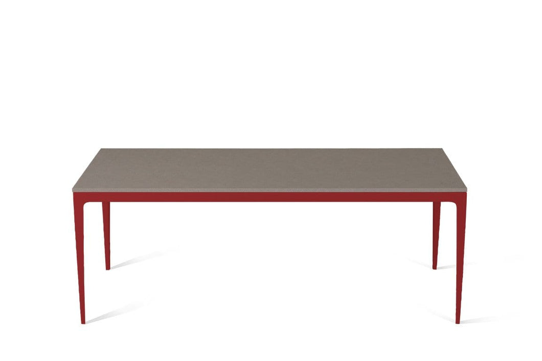 Oyster Long Dining Table Flame Red