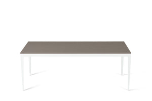 Oyster Long Dining Table Pearl White