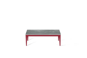 Rugged Concrete Coffee Table Flame Red