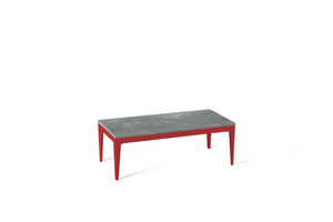 Rugged Concrete Coffee Table Flame Red