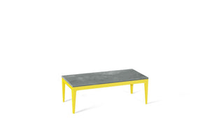 Rugged Concrete Coffee Table Lemon Yellow