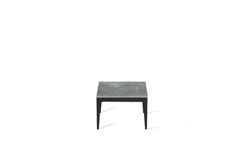 Rugged Concrete Cube Side Table Matte Black