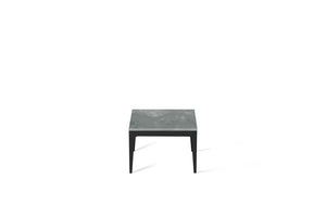 Rugged Concrete Cube Side Table Matte Black