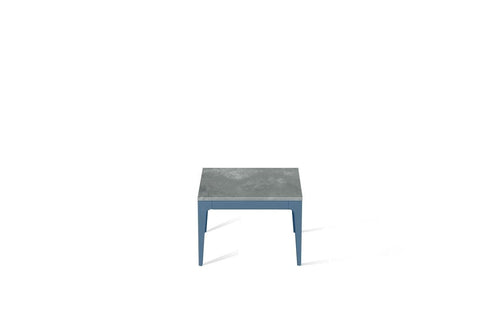 Rugged Concrete Cube Side Table Wedgewood