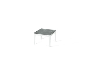 Rugged Concrete Cube Side Table Pearl White