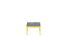 Load image into Gallery viewer, Rugged Concrete Cube Side Table Lemon Yellow