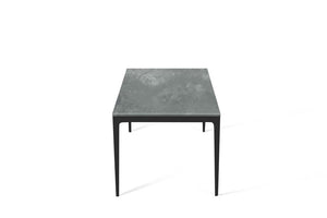 Rugged Concrete Long Dining Table Matte Black