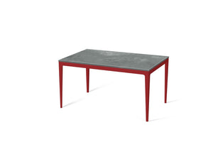 Rugged Concrete Standard Dining Table Flame Red