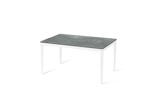 Rugged Concrete Standard Dining Table Pearl White