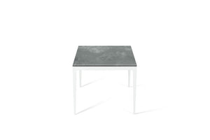 Rugged Concrete Standard Dining Table Pearl White