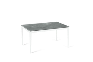 Rugged Concrete Standard Dining Table Pearl White