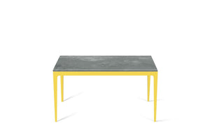 Rugged Concrete Standard Dining Table Lemon Yellow